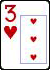 Carte 3 de cœur