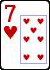 Carte 7 de cœur