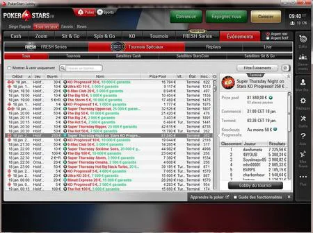 le lobby pokerstar