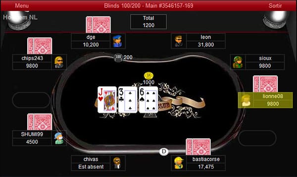 Les nouvelles tables de poker gratuit sur K poker