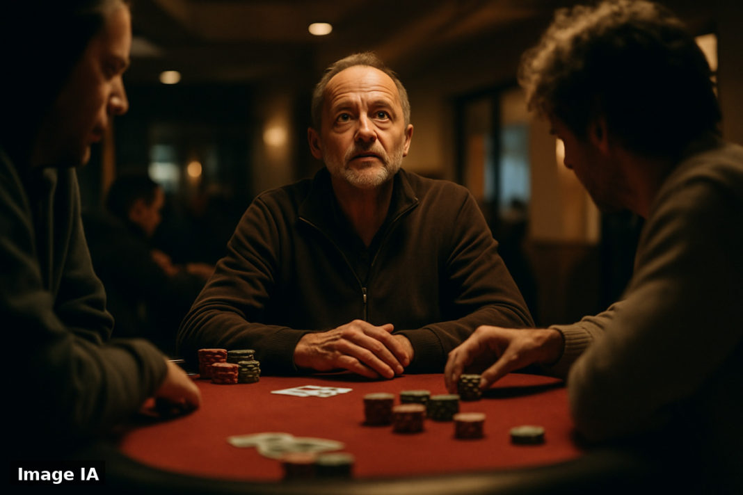 Membres du Poker des Ducs de Lonrai réunis autour des tables de jeu.